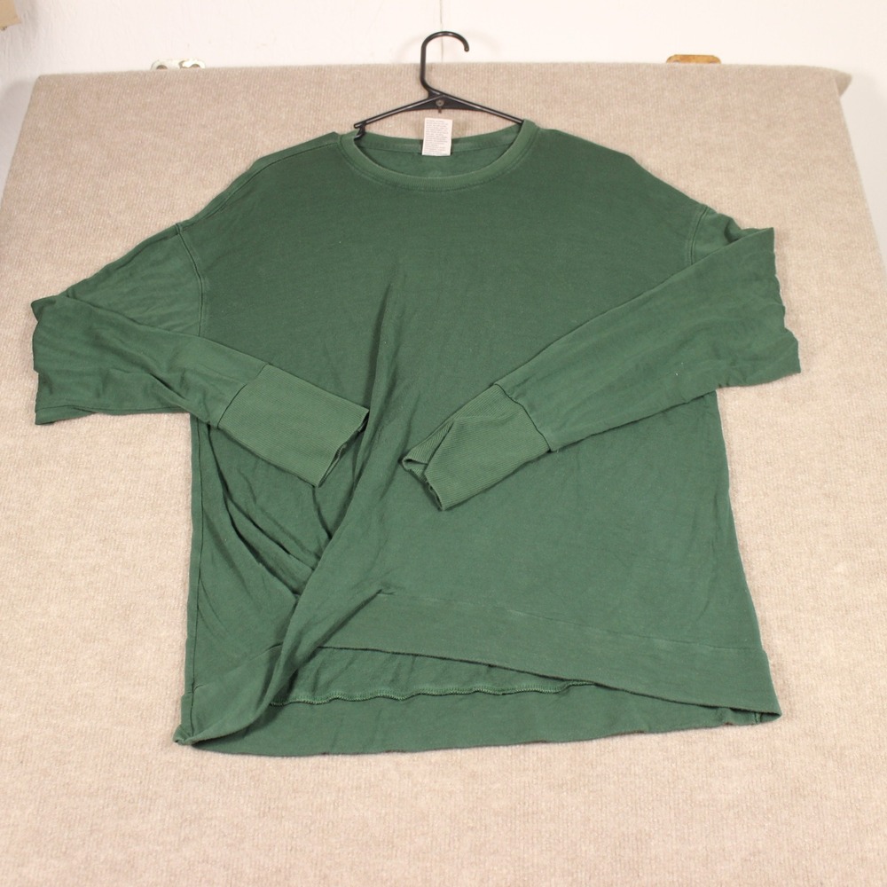 All in Motion Womens Green Long Sleeve Thumbhole Sweatshirt Size M Activewear